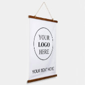 Aangepaste Promotionele Logo – Geen Minimum Bestel Hangend Wandkleed (Gebogen)