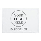 Aangepaste Promotionele Logo – Geen Minimum Bestel Kussensloop (Voorkant)