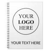 Aangepaste Promotionele Logo – Geen Minimum Bestel Notitieboek (Voorkant)
