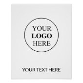 Aangepaste Promotionele Logo – Geen Minimum Bestel Perfect Poster (Voorkant)