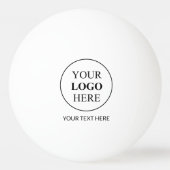 Aangepaste Promotionele Logo – Geen Minimum Bestel Pingpongbal (Voorkant)