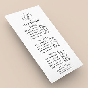 Aangepaste Promotionele Logo – Geen Minimum Bestel Reclamekaart