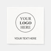Aangepaste Promotionele Logo – Geen Minimum Bestel Servet (Voorkant)