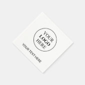 Aangepaste Promotionele Logo – Geen Minimum Bestel Servet (Hoek)