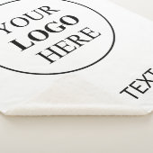 Aangepaste Promotionele Logo – Geen Minimum Bestel Sherpa Deken (3/4)