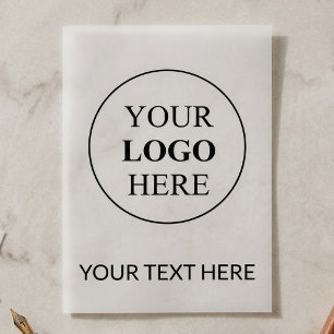 Aangepaste Promotionele Logo – Geen Minimum Bestel Vellum Uitnodigingen