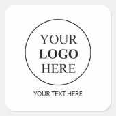 Aangepaste Promotionele Logo – Geen Minimum Bestel Vierkante Sticker (Voorkant)
