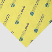 Aangepaste promotionele logo gele verpakking tissuepapier (Detail)