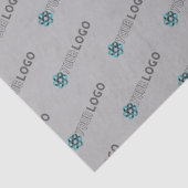 Aangepaste promotionele logo grijze verpakking tissuepapier (Detail)
