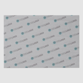 Aangepaste promotionele logo grijze verpakking tissuepapier