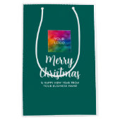 Aangepaste promotionele logo sjabloon Prettig kers Medium Cadeauzakje (Voorkant)