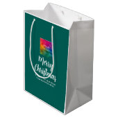 Aangepaste promotionele logo sjabloon Prettig kers Medium Cadeauzakje (Achterkant Gekanteld)