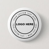 Aangepaste promotionele marketingknop met bedrijf ronde button 5,7 cm (Voorkant)