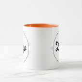 Aangepaste Promotionele ORANJE Combo Logo Mok (Midden)