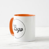 Aangepaste Promotionele ORANJE Combo Logo Mok (Voorkant links)