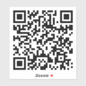 Aangepaste promotionele QR-code Sticker (Vel)