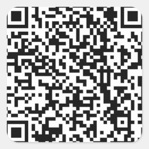 Aangepaste promotionele QR-code Vierkante Sticker