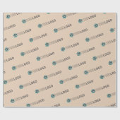 Aangepaste promotionele roze voor zakelijke logo cadeaupapier (Vlak)