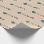 Aangepaste promotionele roze voor zakelijke logo cadeaupapier (Hoek)