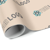 Aangepaste promotionele roze voor zakelijke logo cadeaupapier (Rol Hoek)