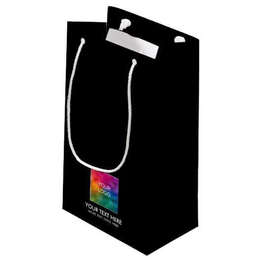 Aangepaste promotionele sjabloon Uw tekstlogo hier Klein Cadeauzakje (Achterkant Gekanteld)