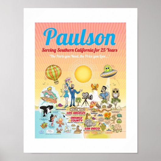 Aangepaste promotionele SoCal Poster (Voorkant)