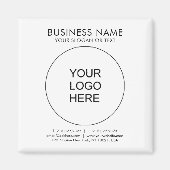 Aangepaste promotionele vierkante Sjabloon uw Logo Magneet (Voorkant)