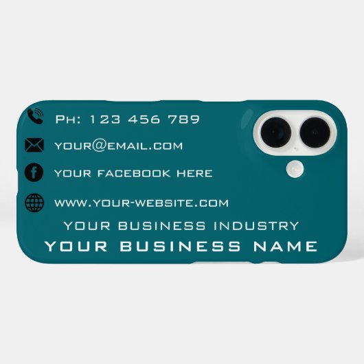 Aangepaste Promotionele Zakelijke iPhone Case Sjab (Achterkant (horizontaal))