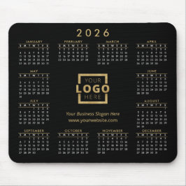 Aangepaste promotionele zakelijke Logo 2026-agenda Muismat