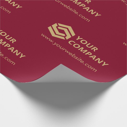 Aangepaste promotionele zakelijke Logo-merk Bourgo Cadeaupapier (Hoek)