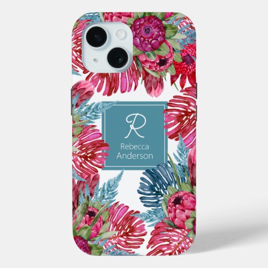 Aangepaste Protea Zomertuin Case-Mate iPhone Case (Achterkant)