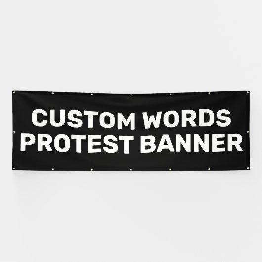 Aangepaste protestbanner spandoek (Horizontaal)