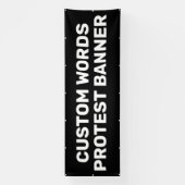Aangepaste protestbanner spandoek (Verticaal)