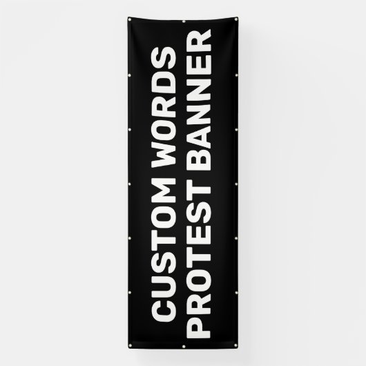 Aangepaste protestbanner spandoek (Verticaal)