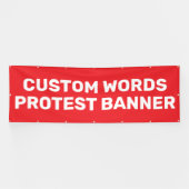Aangepaste protestbanner spandoek (Horizontaal)