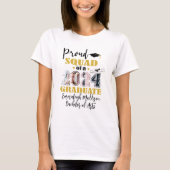 Aangepaste Proud Squad-foto 2024 afgestudeerde T-shirt (Voorkant)