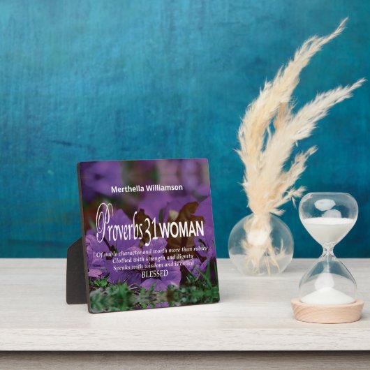 Aangepaste PROVERBS 31 Inspirerend VROUWEN Fotoplaat (Insitu)