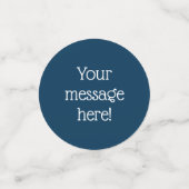 Aangepaste Pruisesische blauwe Confetti (Kleine voorkant)