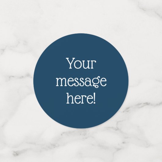 Aangepaste Pruisesische blauwe Confetti (Kleine voorkant)