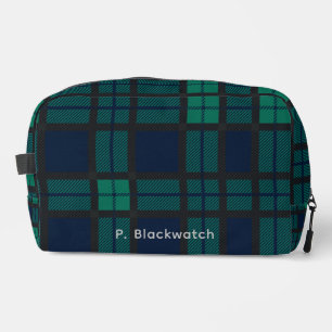 Aangepaste Pset Clan Black Watch Tartan Toilettasje