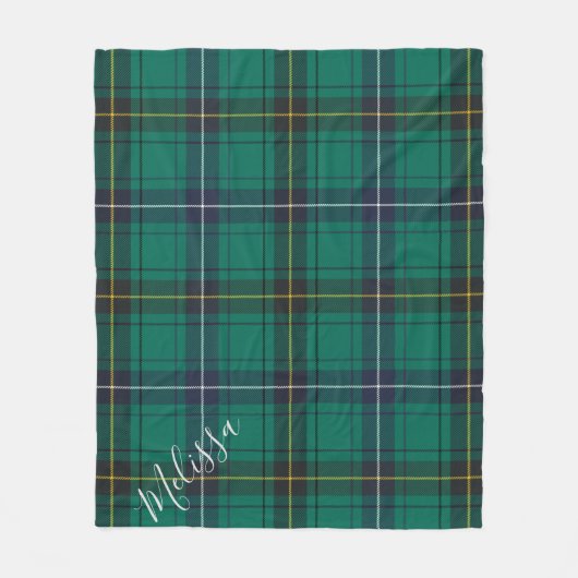 Aangepaste Pset Clan Henderson Tartan Naam Fleece Deken (Voorkant)