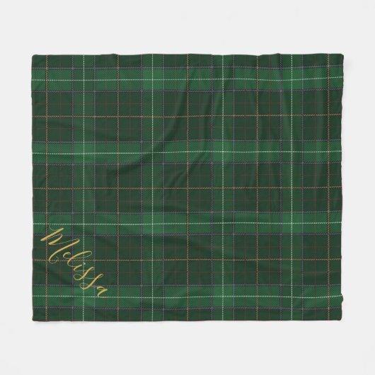 Aangepaste Pset Clan Walsh Tartan Fleece Deken (Voorkant (Horizontaal))