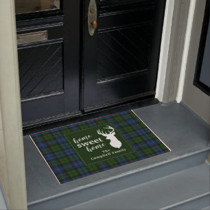 Aangepaste Pset Tartan Clan Campbell Militair Deurmat