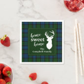 Aangepaste Pset Tartan Clan Campbell Militair Servet (Insitu)