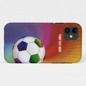 Aangepaste Psychedelic Voetbal Case-Mate iPhone Case (Achterkant (horizontaal))