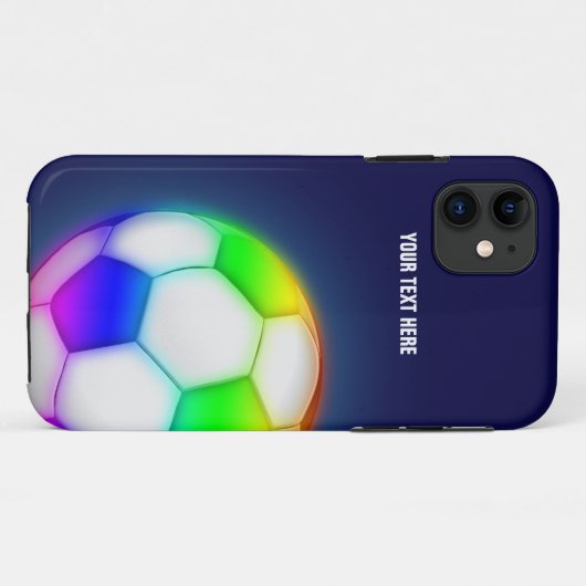 Aangepaste Psychedelic Voetbal Case-Mate iPhone Case (Achterkant (horizontaal))