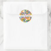 Aangepaste psychedelische tie-dye | Groovy retro s Ronde Sticker (Tas)