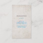 Aangepaste psycholoog pielijst voor therapist visitekaartje (Achterkant)