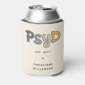 Aangepaste PsyD Doctor in de Psychologie Psycholoo Blikjeskoeler (Blikje Achterkant)