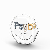 Aangepaste PsyD Doctor in de psychologie Psycholoo Fotoblokken (Rechts)